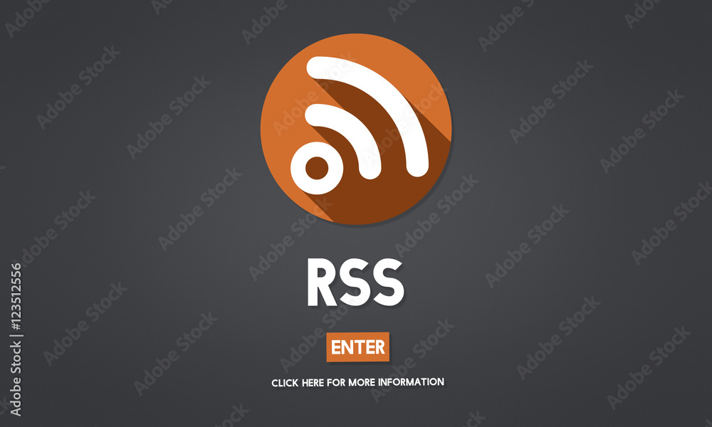 RSS Digital Announcement Network Technology Concept