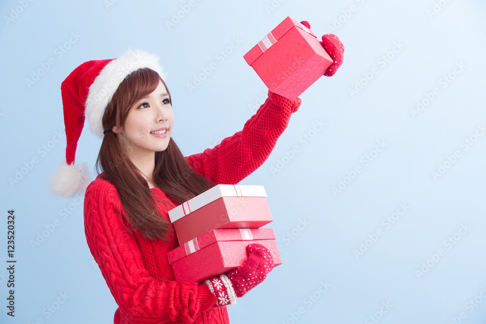 christmas beauty woman