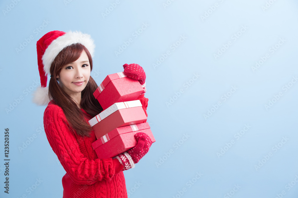 christmas beauty woman