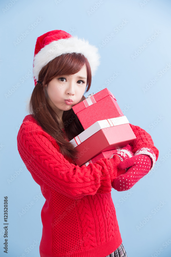 christmas beauty woman