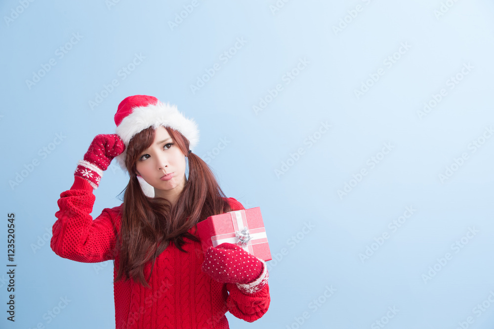 christmas beauty woman