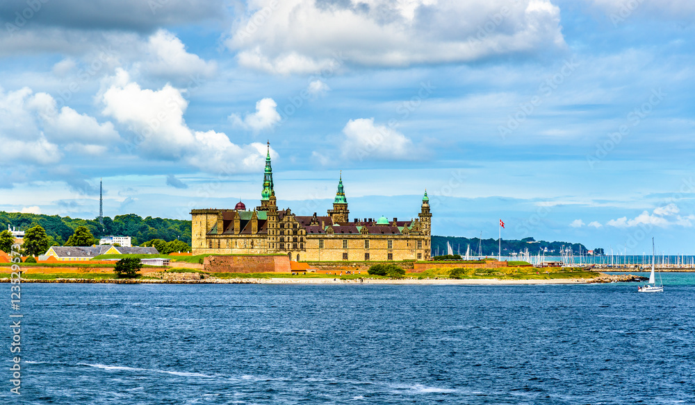 View of Kronborg Castle from Oresund strait - Denmark