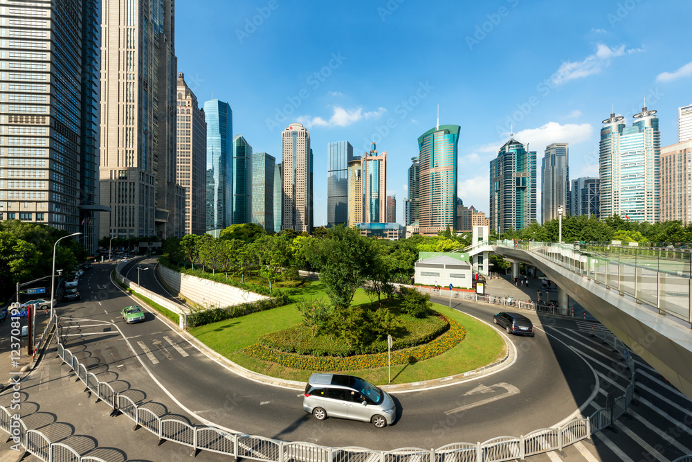 Shanghai luajiazui finance and business district trade zone