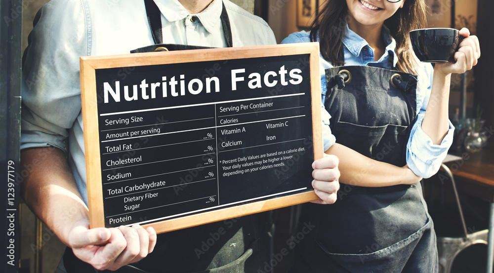 Nutrition Facts Health Medicine Eatting Food Diet Concept