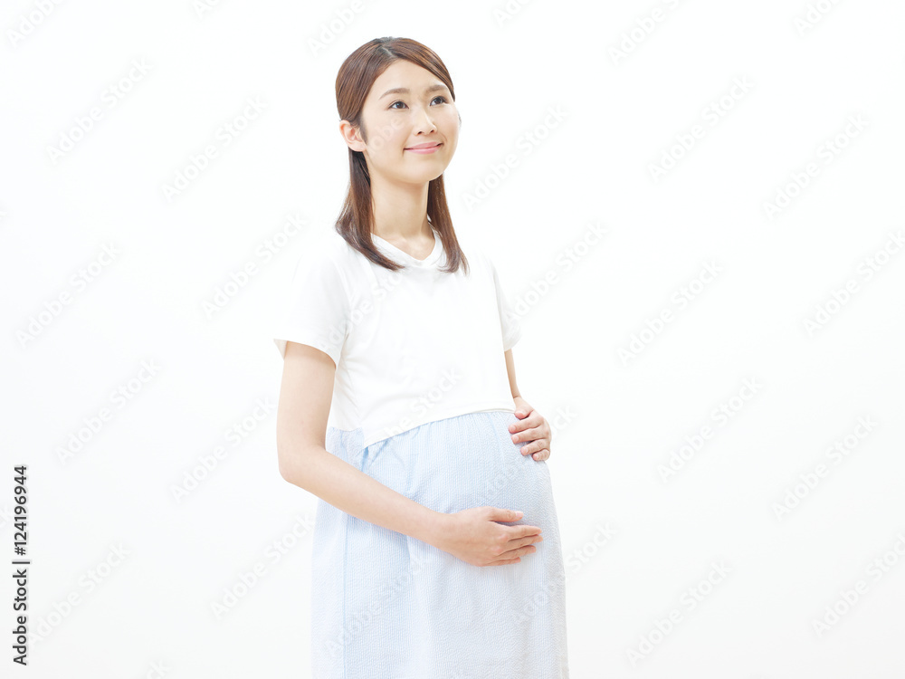 妊婦　笑顔