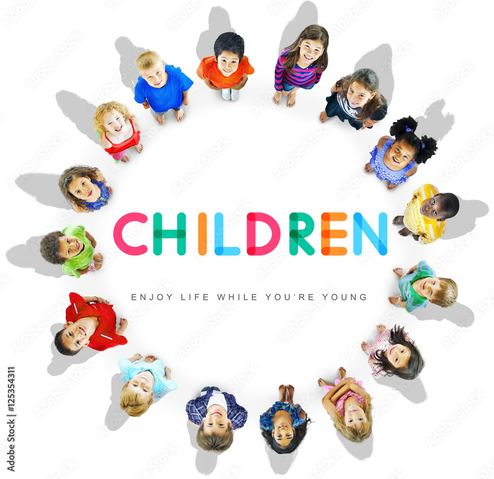 Children Enjoy Life Young Age Concept