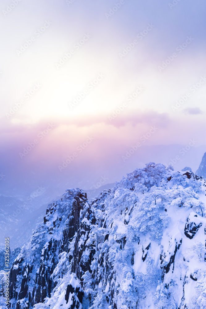 黄山雪景