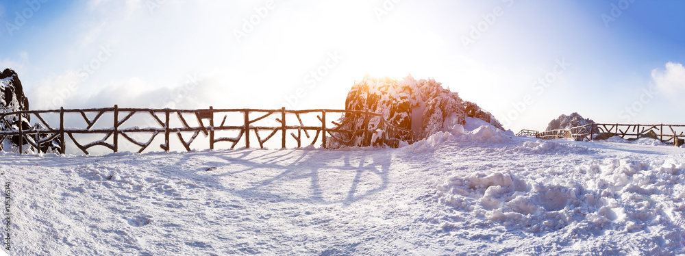 黄山雪景