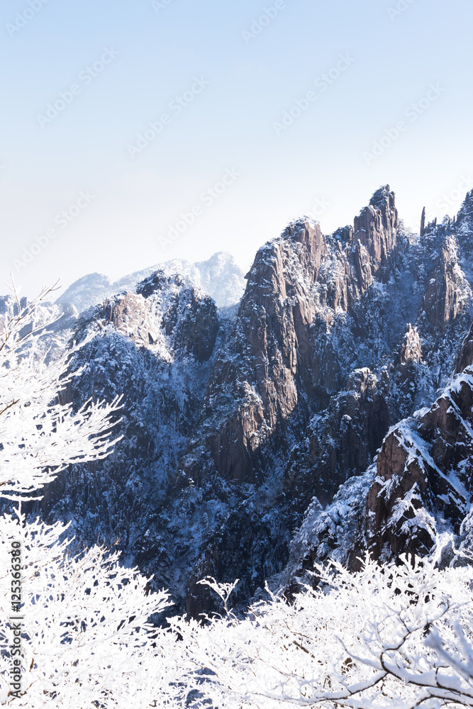 黄山雪景