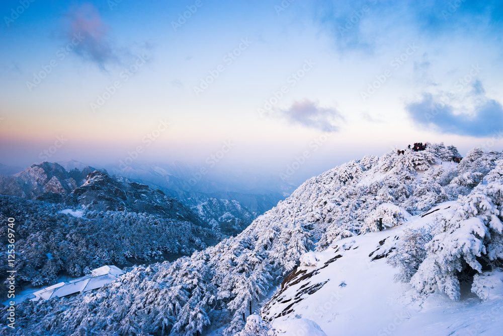 黄山雪景