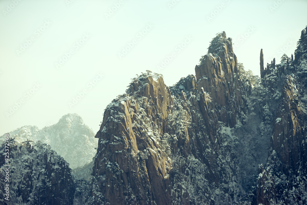 黄山雪景