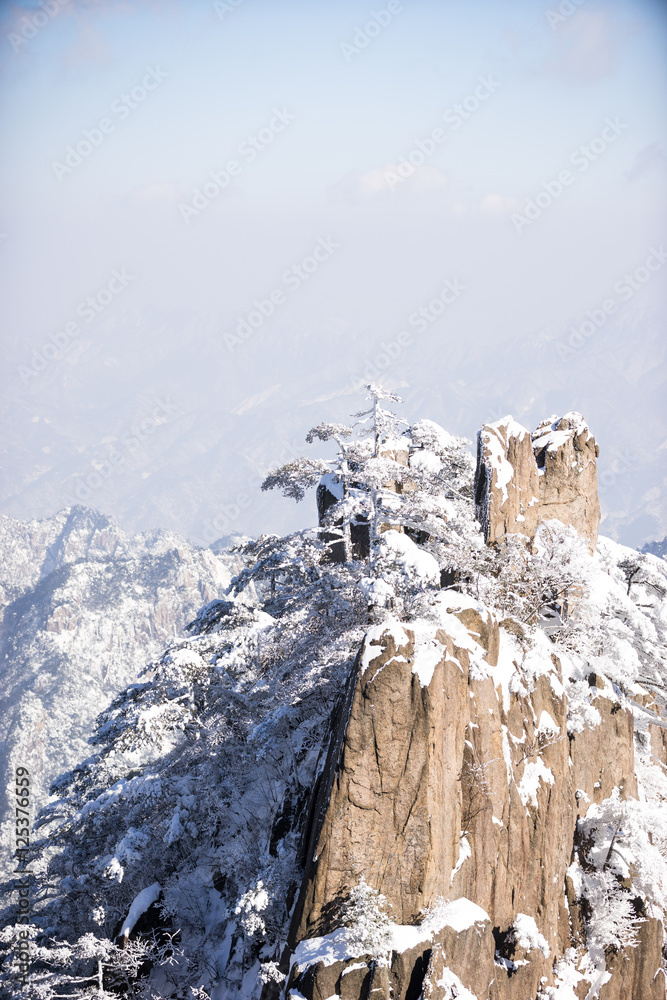 黄山雪景