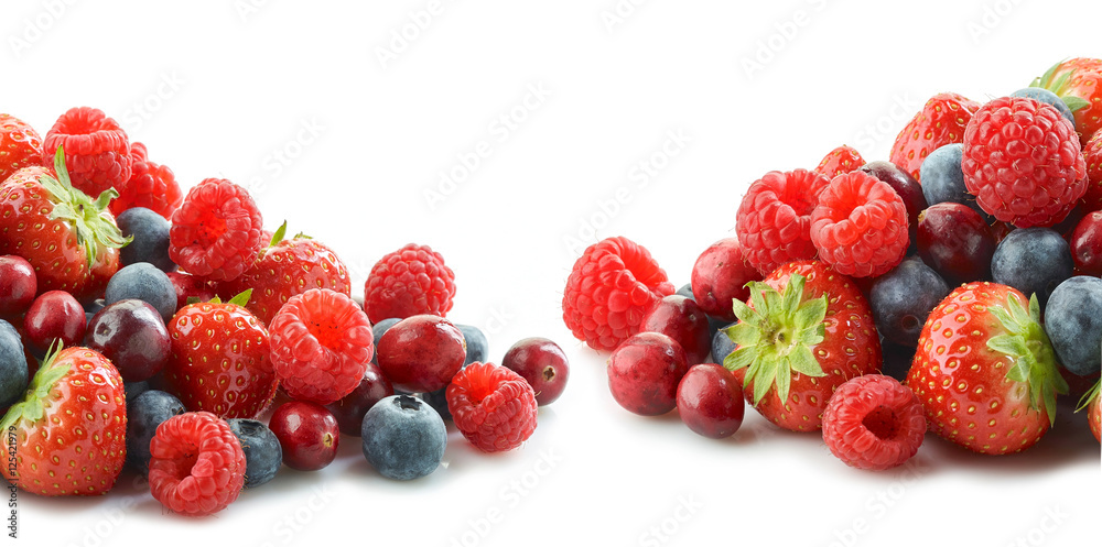 heap of various fresh berries