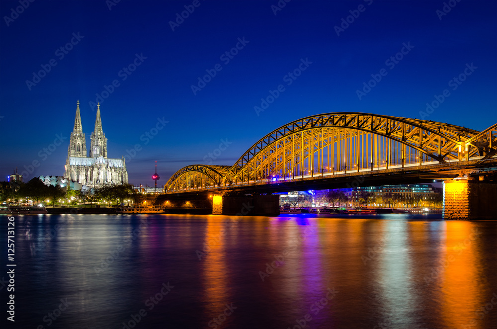 Cologne, Germany. Image of Cologne with Cologne Cathedral