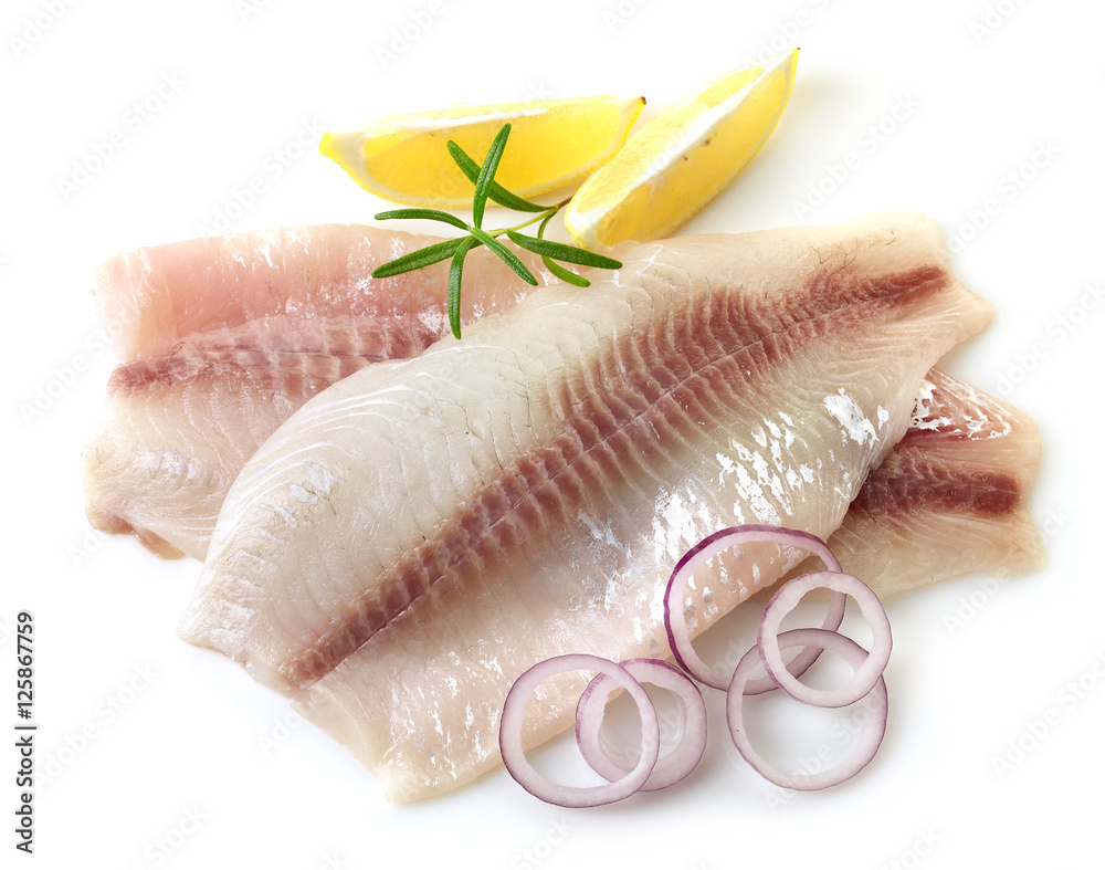 fresh raw fish fillet