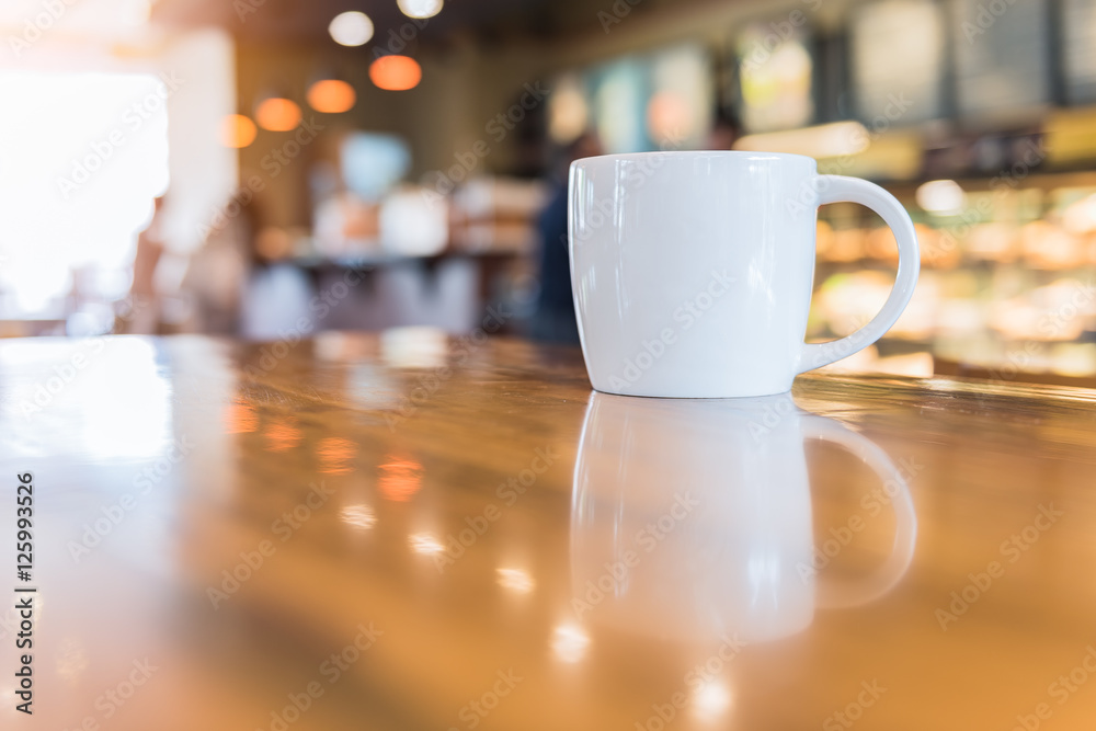 coffee cup in coffee shop