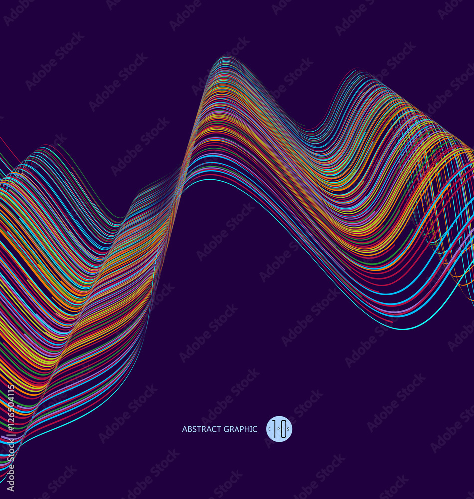 Abstract graphics, Technological sense vector illustration.