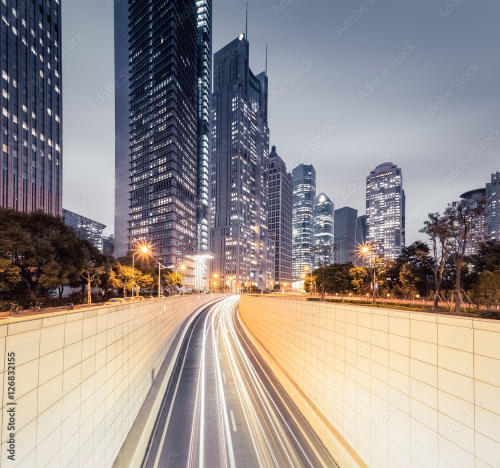 上海现代城市夜景