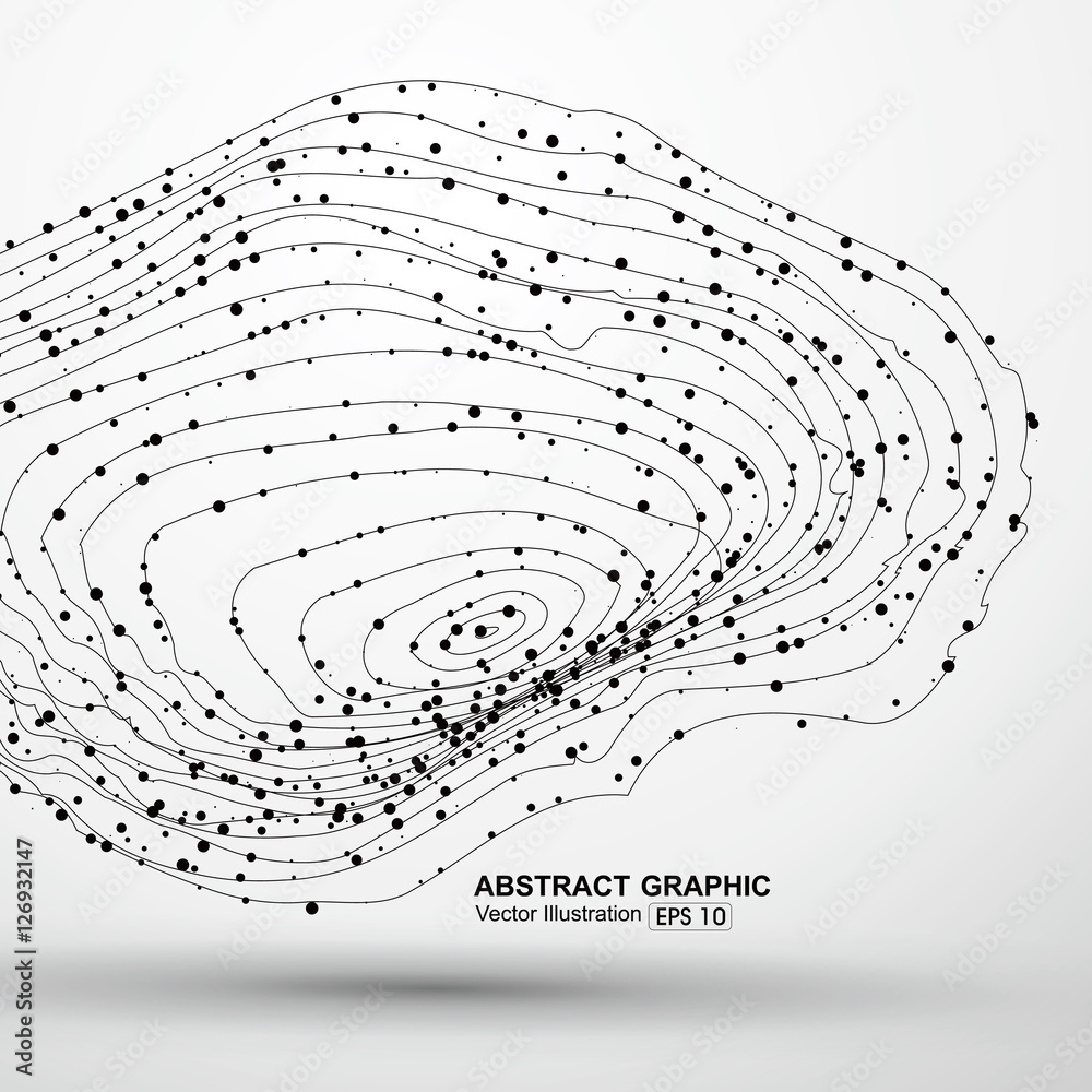 点抽象图形和线条形成。