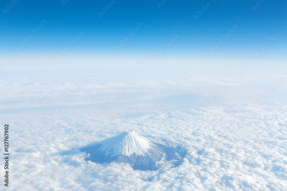 富士山上空