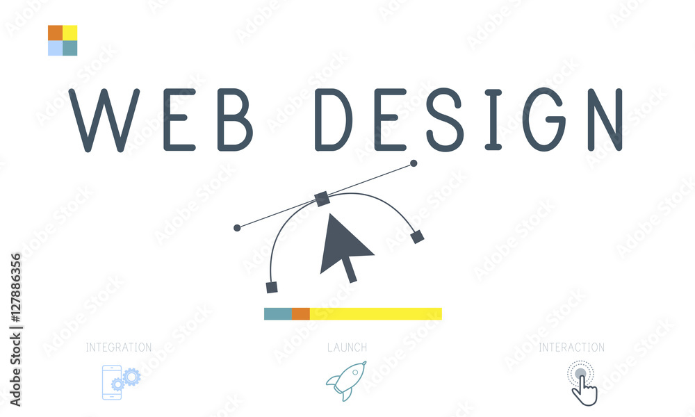 Responsive Design Website Template Layout Concept