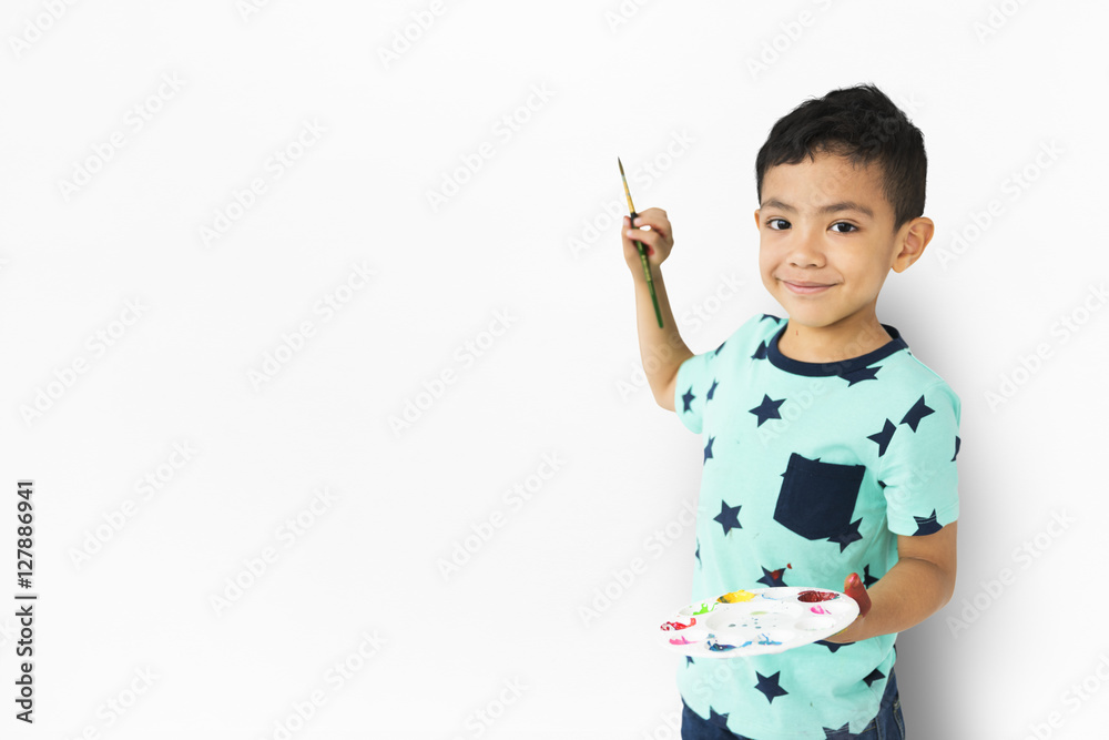 Boy Artwork Kid Child Creative Imagination Concept