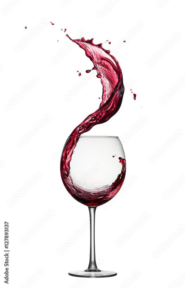 red wine splash