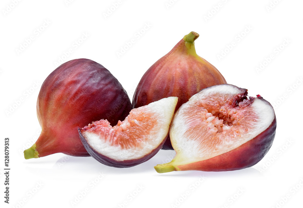 Figs fruits isolated on white background