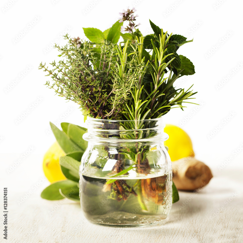 Herbs and spices selection, close up