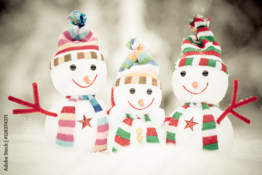 Snowman Toy Family