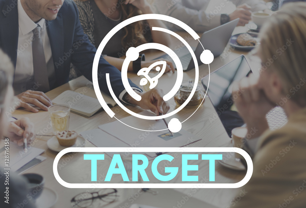 Strategy Successful Target Growth Progress Concept