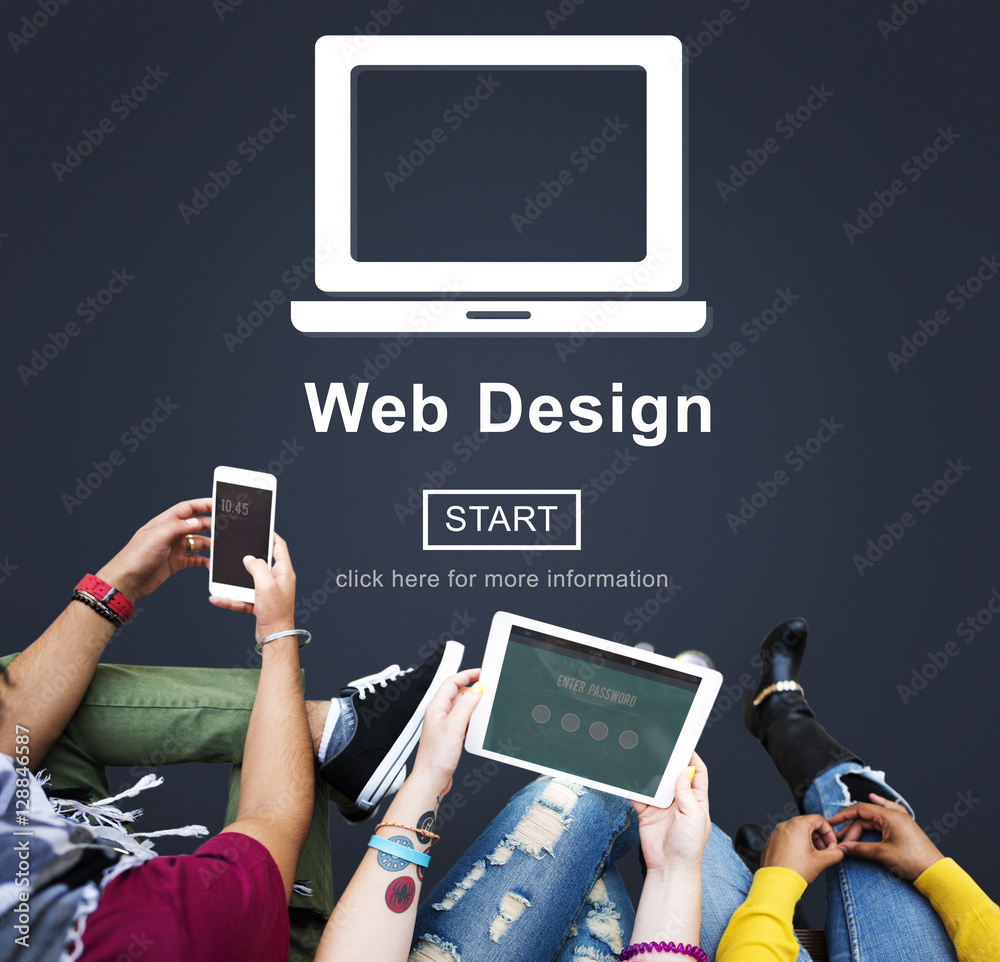 Web Design Homepage Internet layout Software Concept