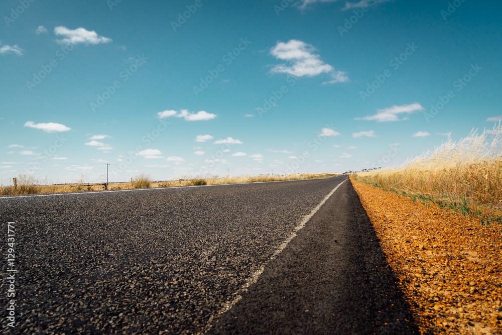 Asphalt road on Westen Australia .