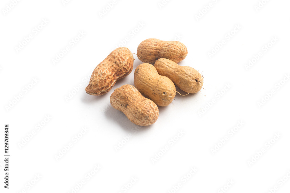 Peanuts pile. Shell Seeds