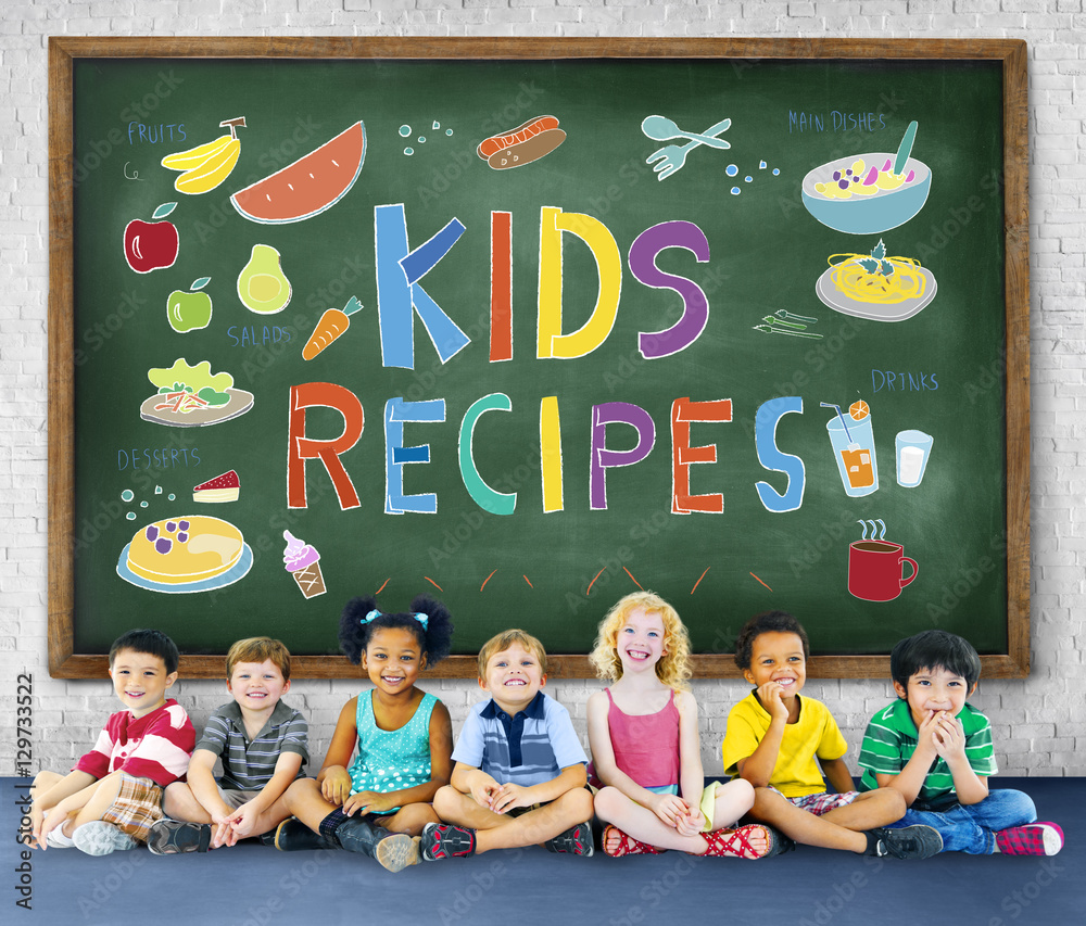 Kids Menu Food Recipes Cuisine Concept