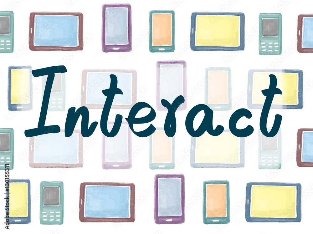 Interact Contact Conversation Community Internet Concept