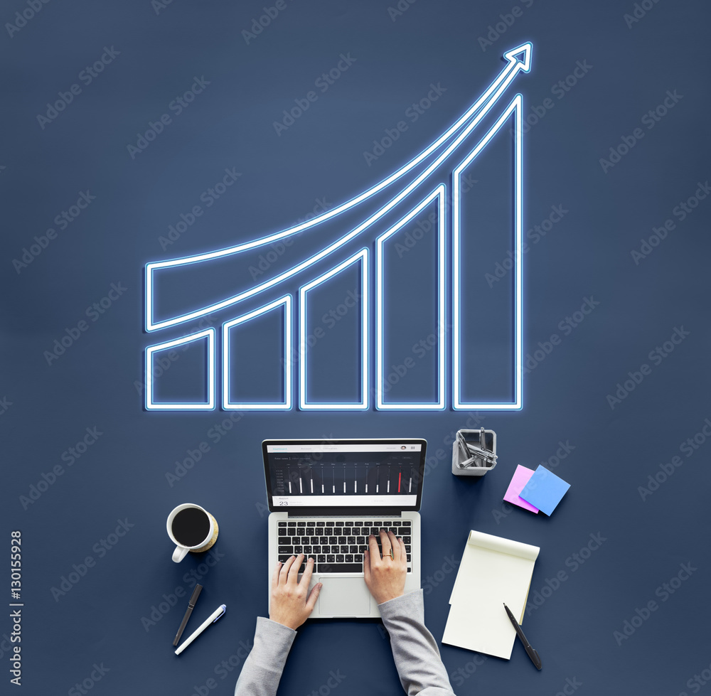 Successful Achievement Increase Growth Graphic Concept