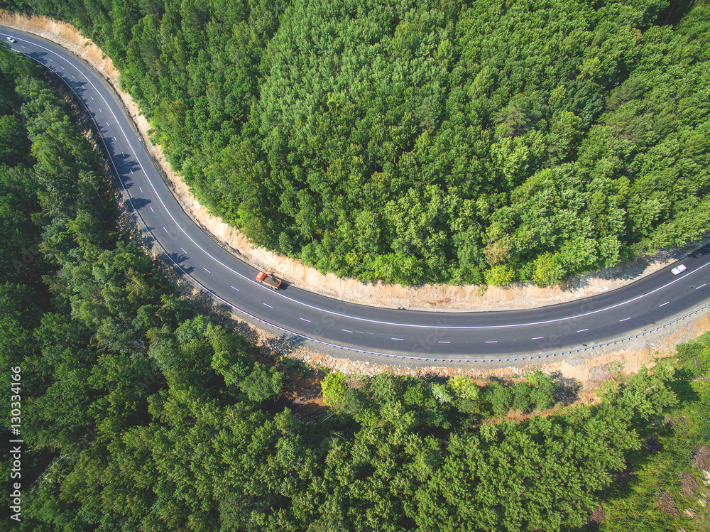 Road view from above