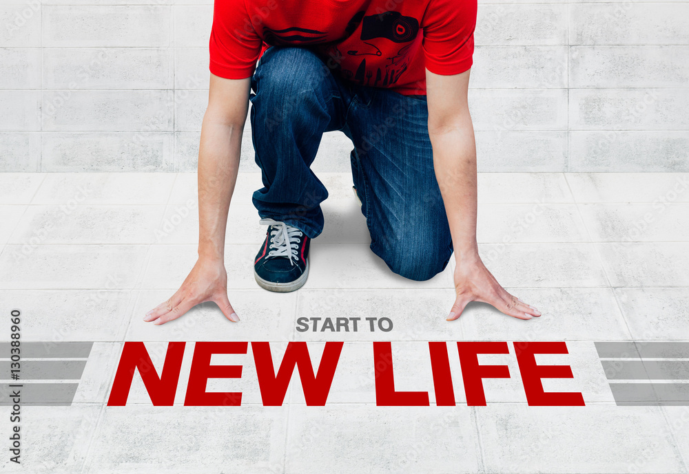 Start run to new life, ready begin to activity or business