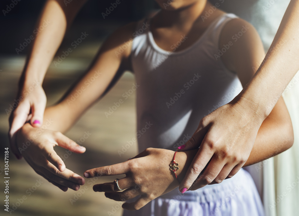 Ballet Ballerina Balance Posing Stretching Grace Concept