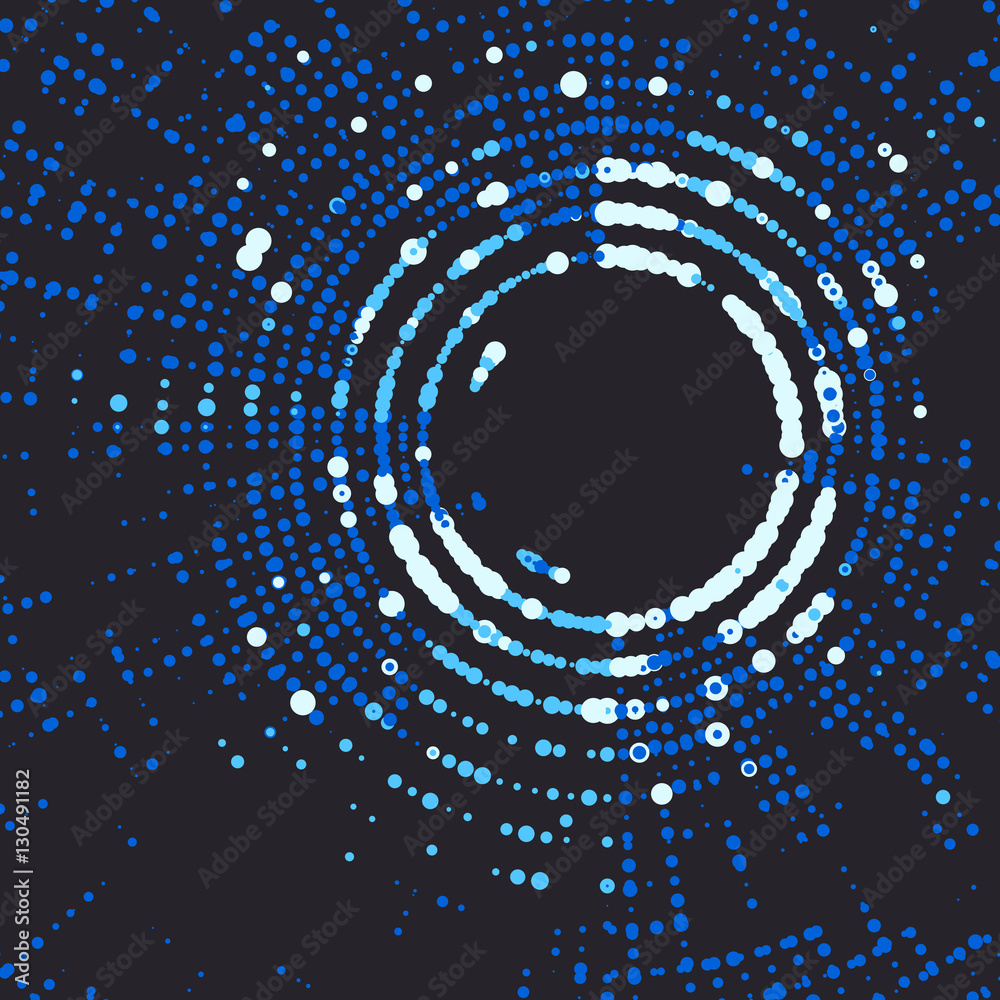 Radial lattice graphic design, abstract background.