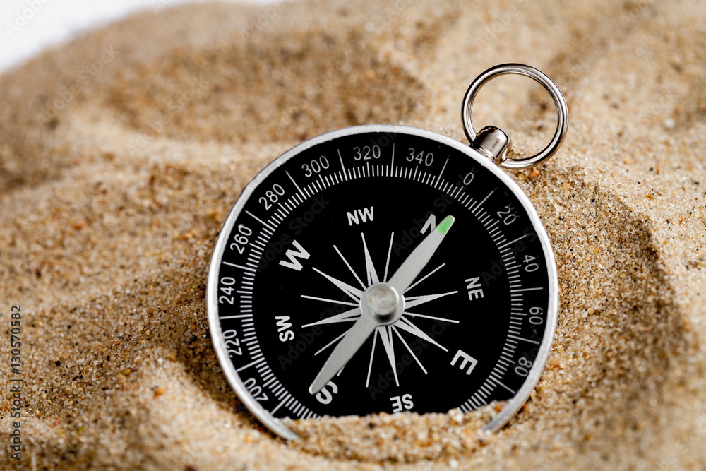 concept compass in sand searching meaning of life