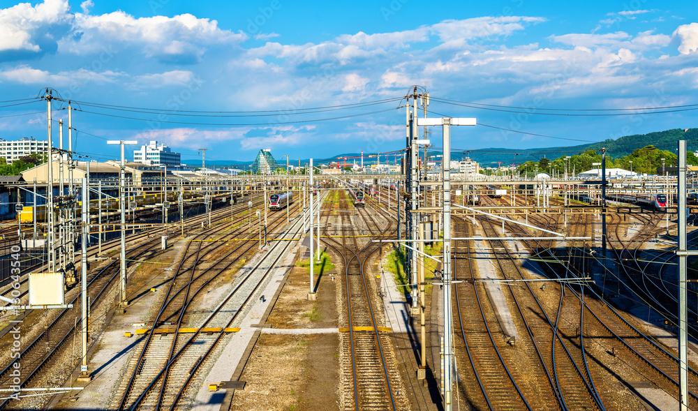 View of Basel SBB railway station