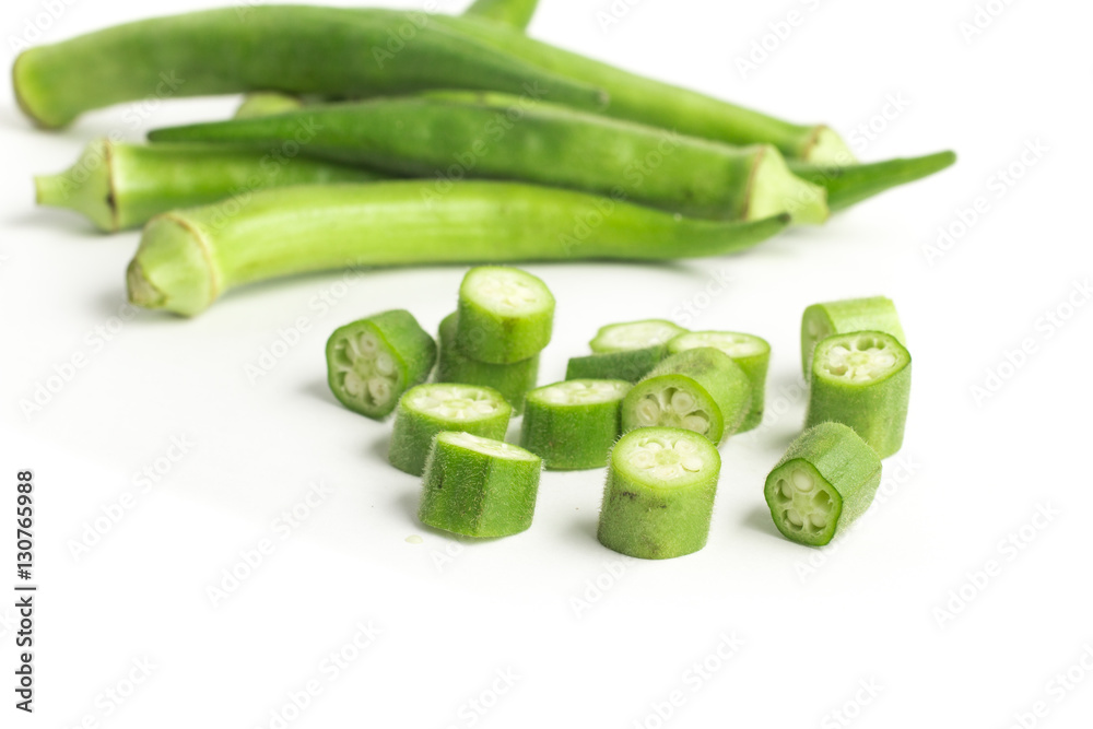 Fresh Okra Sliced