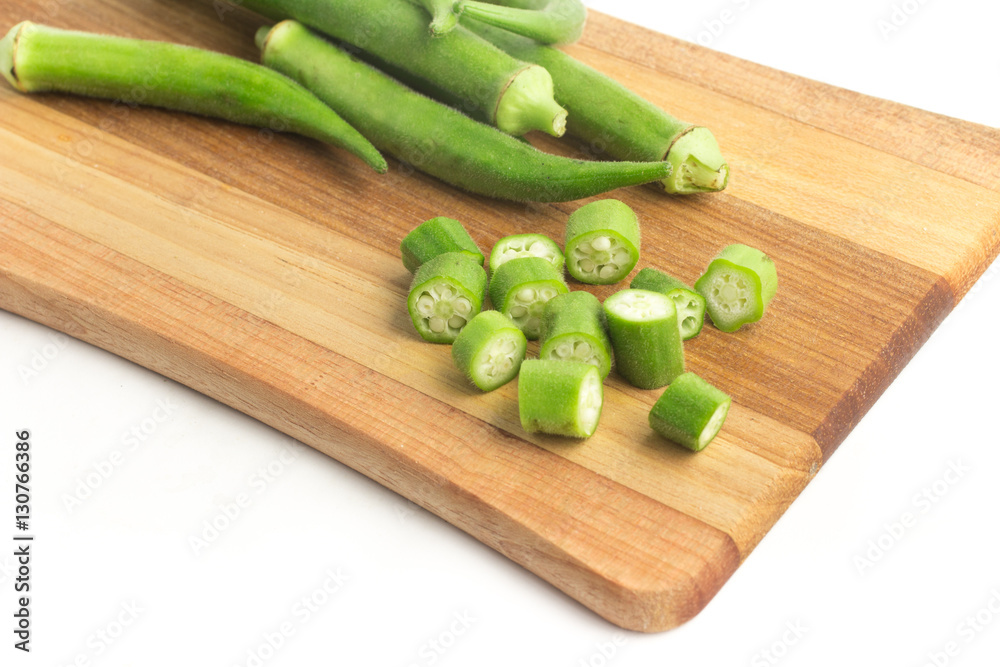 Fresh Okra Sliced