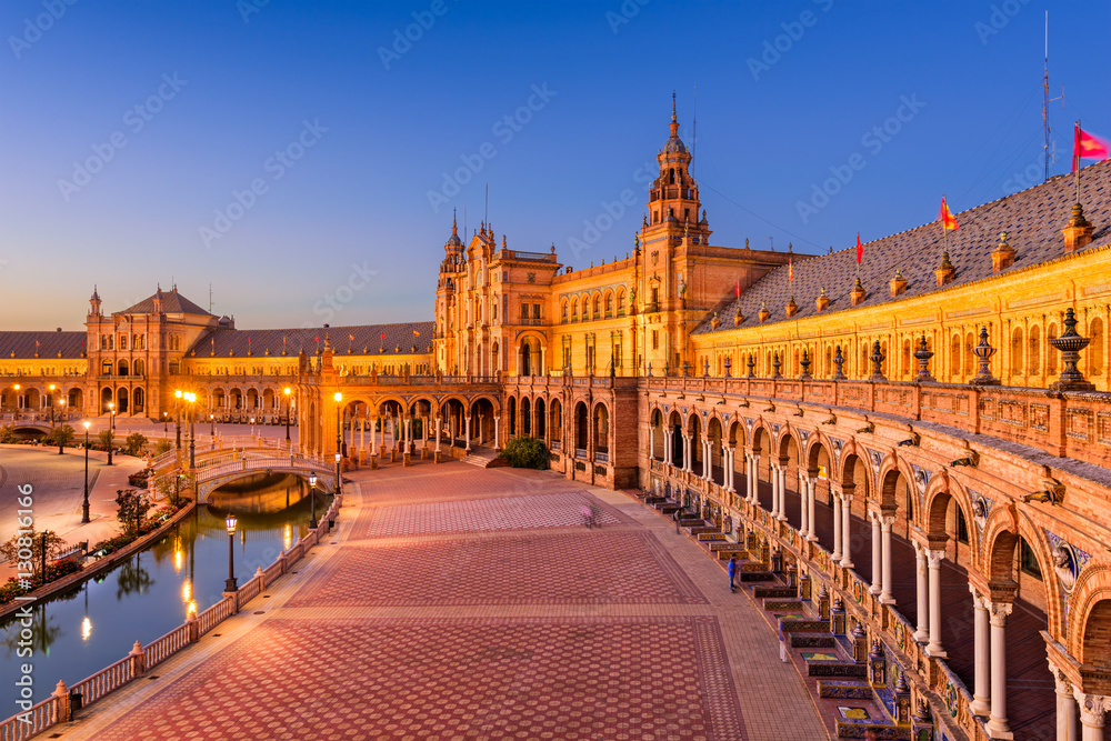 Spanish Square in Seville Spain