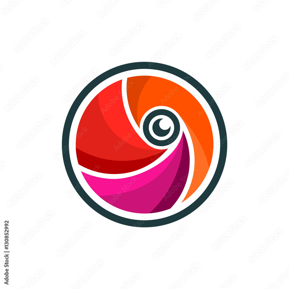 Circle Camera Aperture Photography Logo Symbol