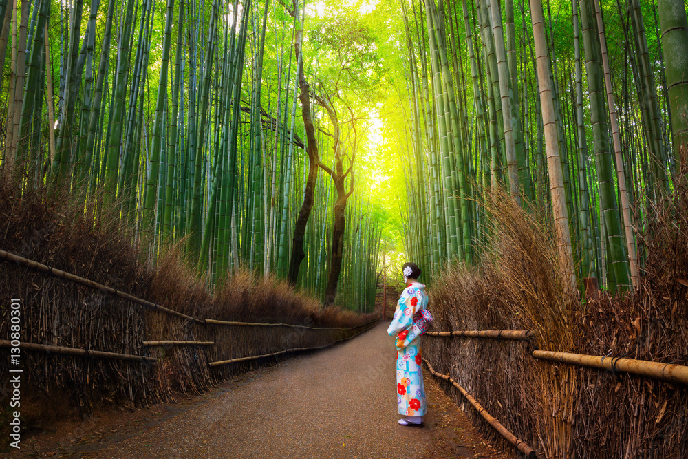 Bamboo forest of Arashiyama near Kyoto, Japan