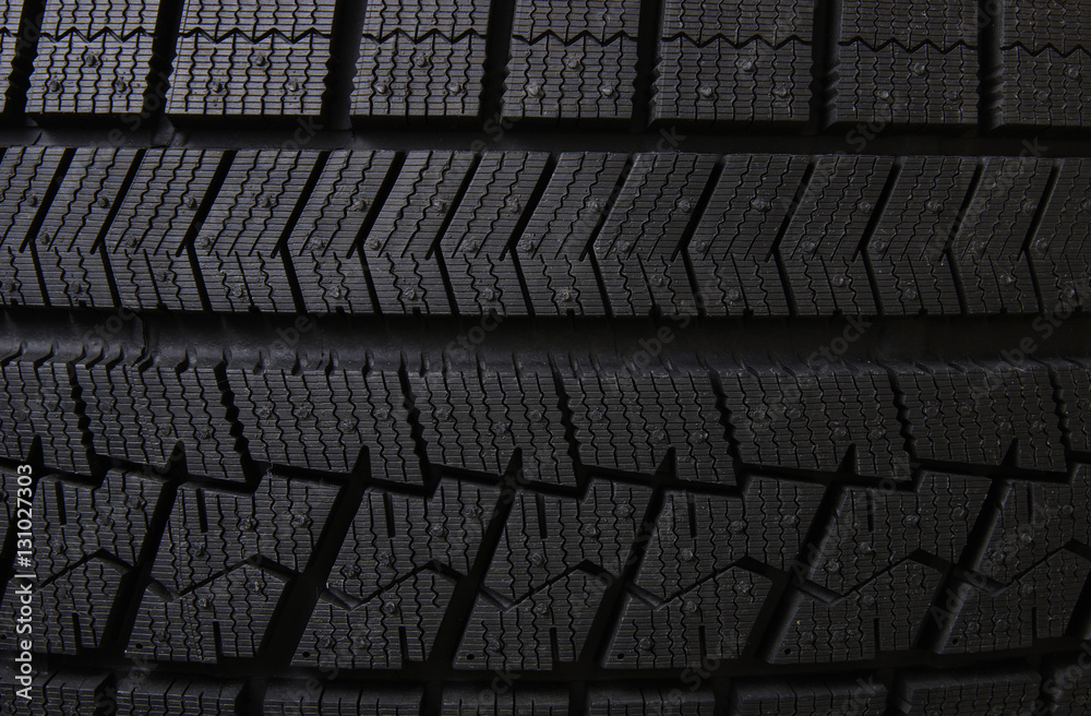 Winter tires close-up