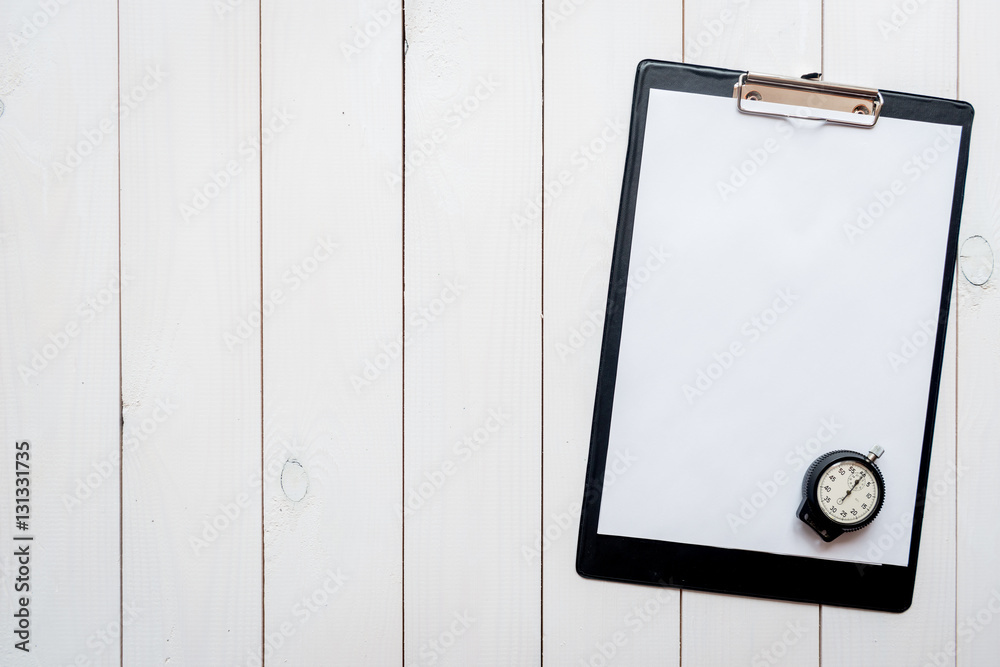 concept refereeing sport on wooden background top view mock up